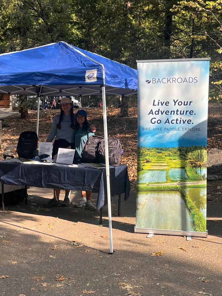 The Backroads booth at Yosemite FaceLift 2026.