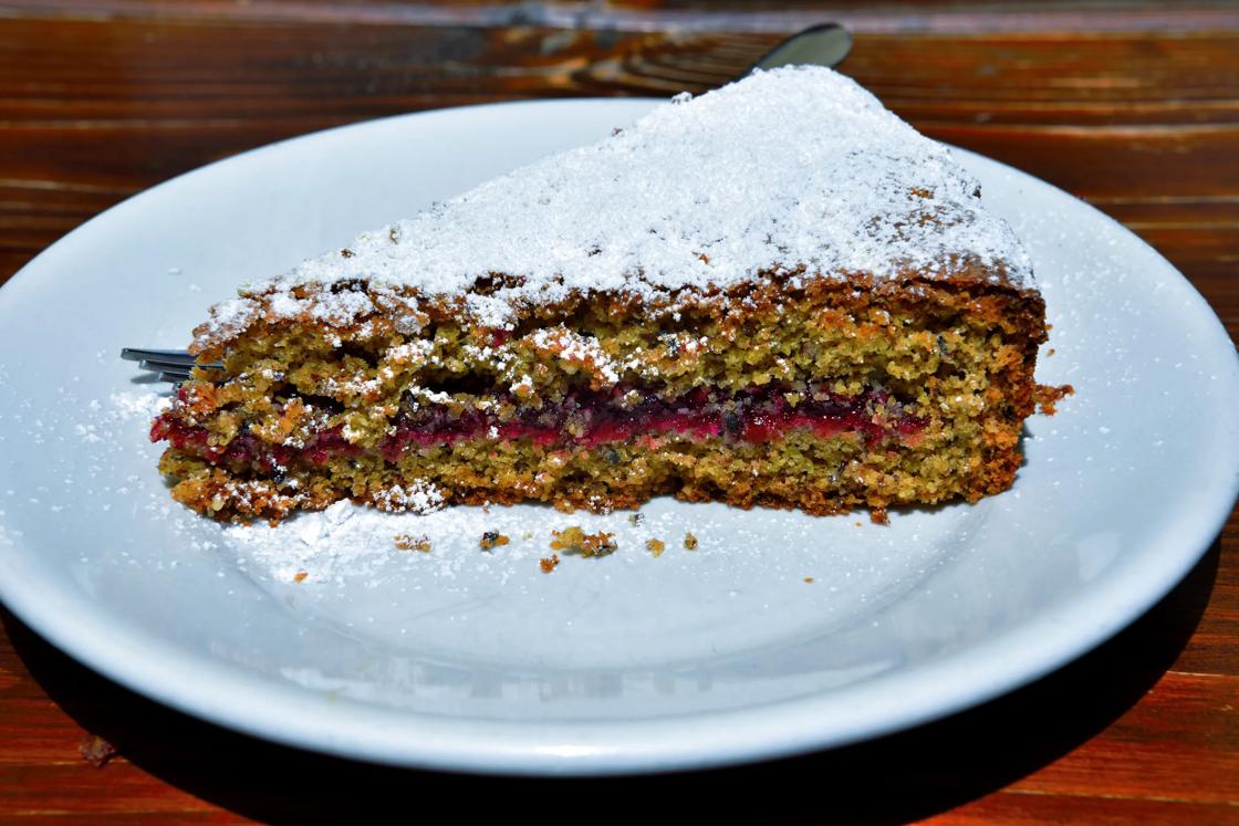 Buckwheat cake, a typical sweet from South Tyrol Italy.