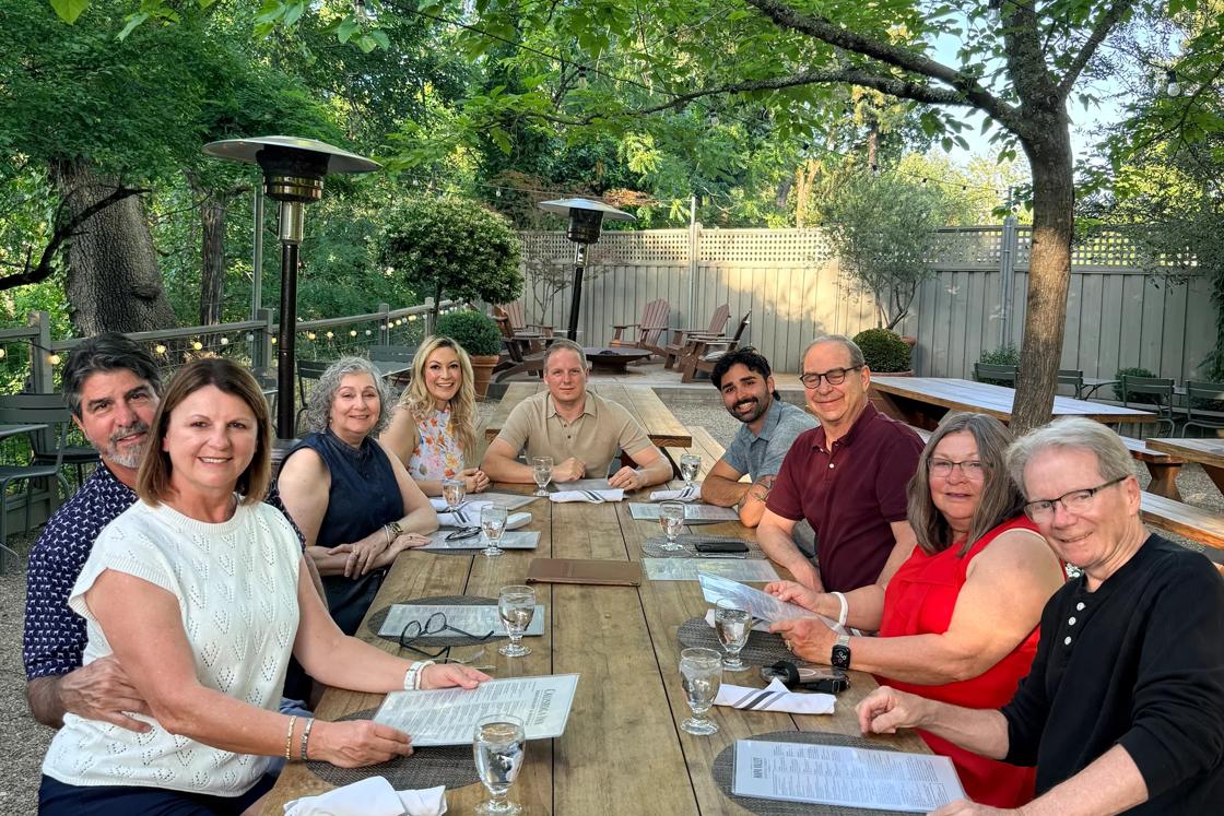 Dining alfresco in California's wine country.