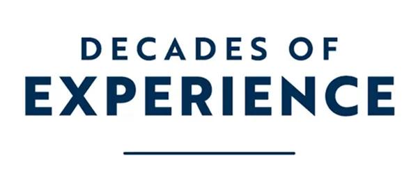 Decades of experience.