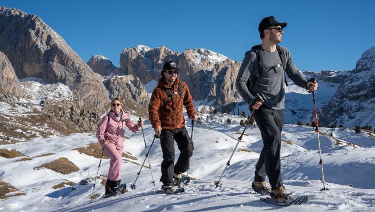 Snowshoeing on the Backroads Dolomites Snow Adventure Tour