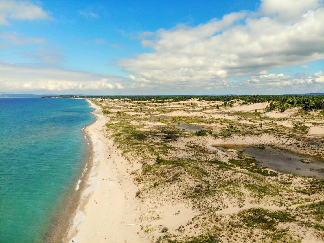 Lake Michigan shoreline near Sleeping Bear Dunes