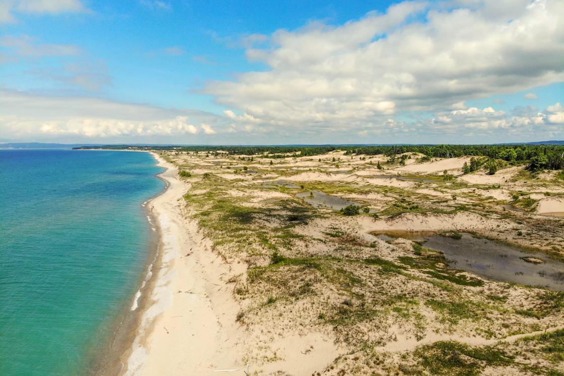 Lake Michigan shoreline near Sleeping Bear Dunes